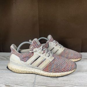 Adidas UltraBoost 4.0 White Multi Running Shoe Athletic Sneaker Women's 9.5